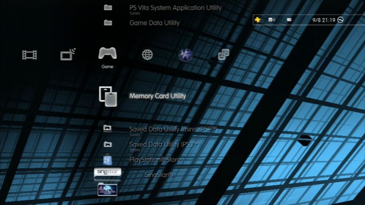 PS3 data memory card