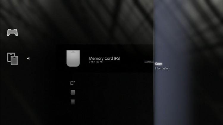 PS3 data memory card PS2