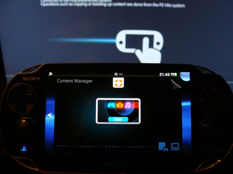 PS Vita data content manager