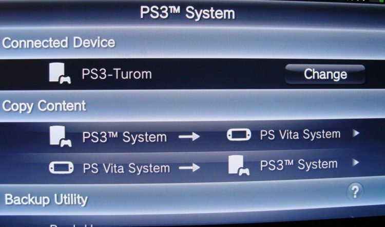 PS Vita data transfer