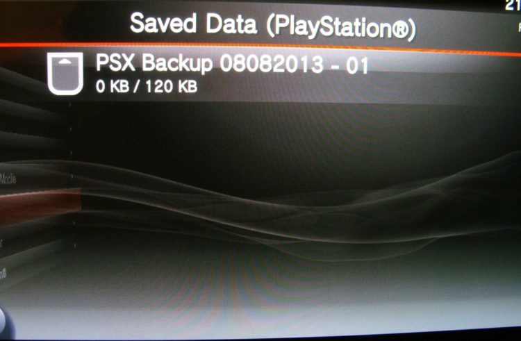 PS Vita data transfer PSX