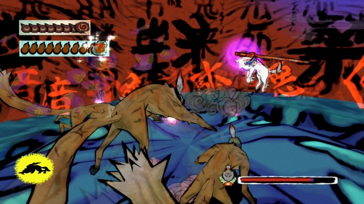 Okami HD fight