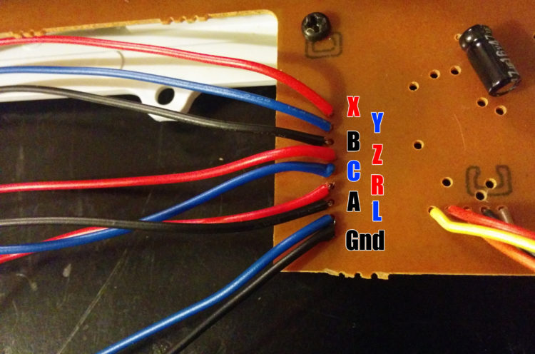 HSS-0136 PCB buttons map