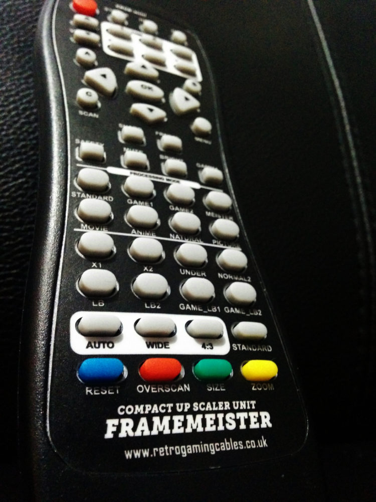 Framemeister XRGB Mini remote translation