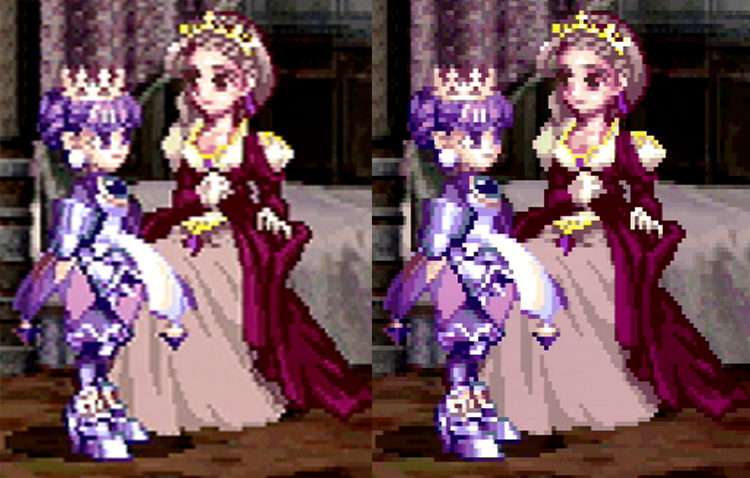 Princess Crown upscale comparison