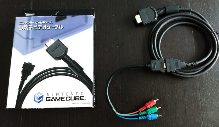 GameCube component cable D-Terminal adapter