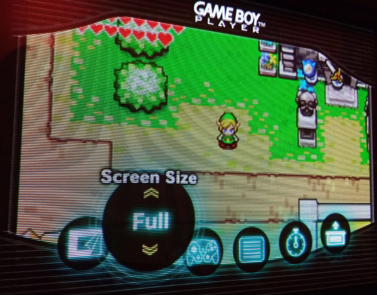 Game Boy Player screen size