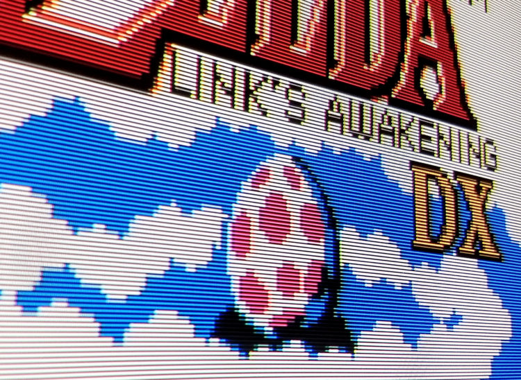 Zelda Links Awakening DX CRT scanlines